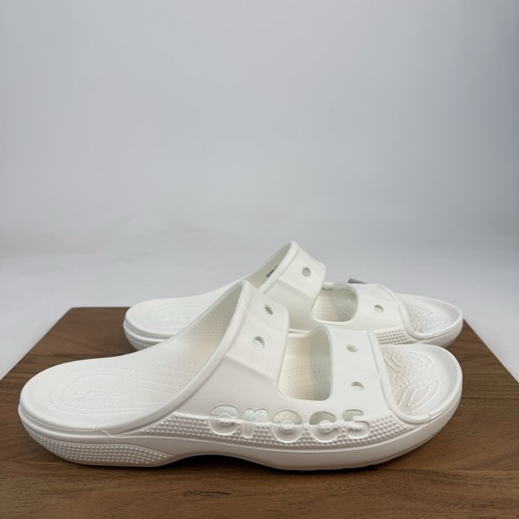 New NWT Mens Crocs Baya Slide‎ White Sandals Shoes Size 11 M main image 4